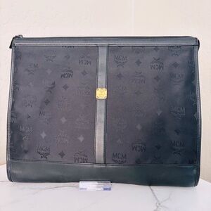 MCM‎ Black Portfolio Laptop Bag